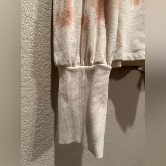 Disney Parks Princess Jasmine Pink and Cream Tie Dye Cropped Hoodie Sz XL - Picture 5 of 9